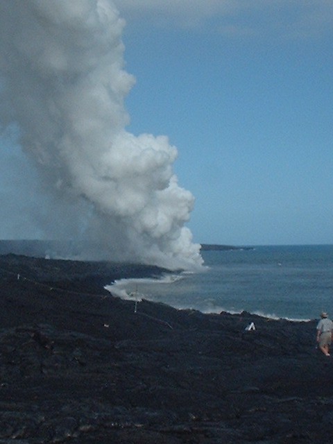 Steam plume