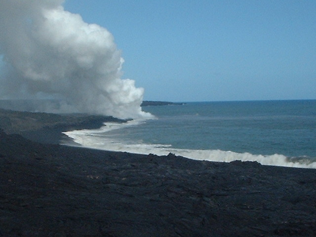 Steam plume