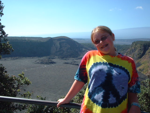 Lookin out into the Kilauea-iki crater